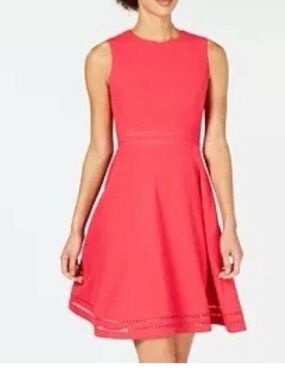 Calvin Klein Hot Pink Crewneck Dress